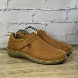 Orthofeet Solerno 816 Women's 10 B Slip On Orthotic Comfort Shoes Brown Leather